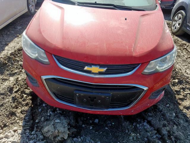 1G1JF5SBXH4122585 - 2017 CHEVROLET SONIC PREM RED photo 9