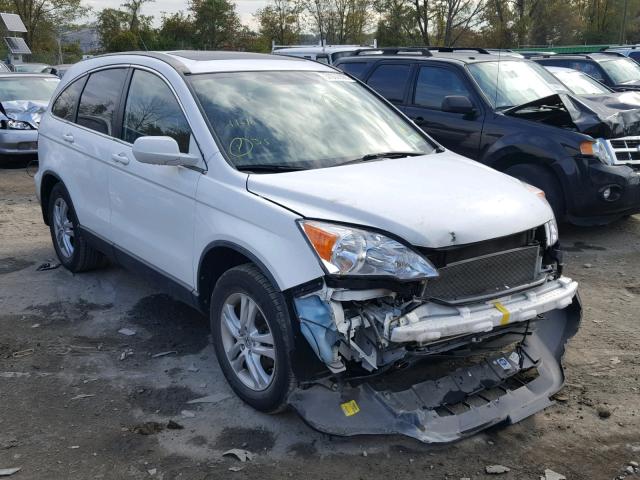 JHLRE4H7XBC014686 - 2011 HONDA CR-V EXL WHITE photo 1