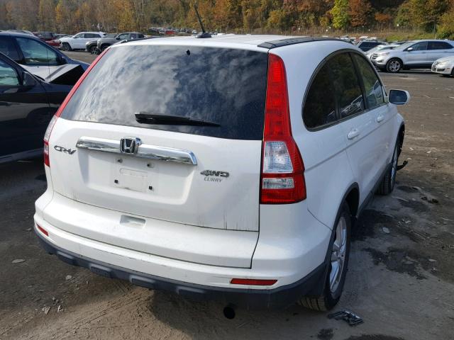 JHLRE4H7XBC014686 - 2011 HONDA CR-V EXL WHITE photo 4