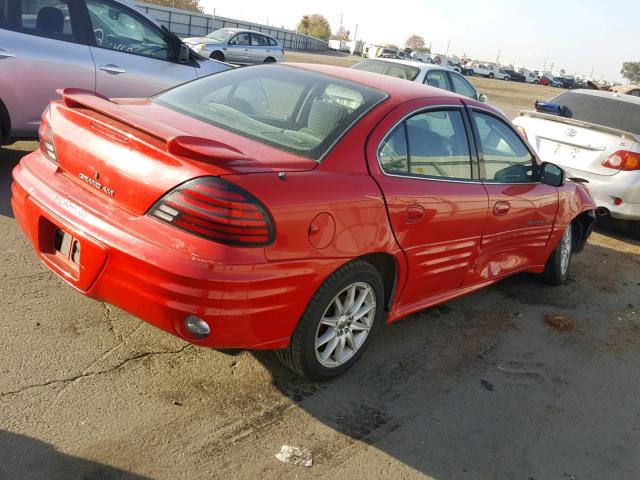 1G2NF52E5YM723958 - 2000 PONTIAC GRAND AM S RED photo 4