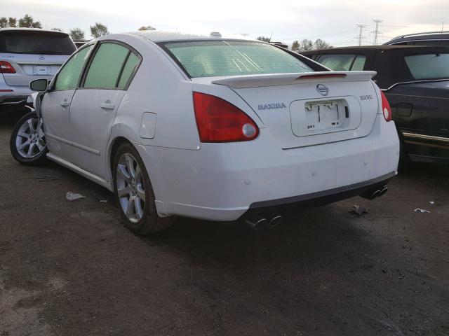 1N4BA41E58C803913 - 2008 NISSAN MAXIMA SE WHITE photo 3