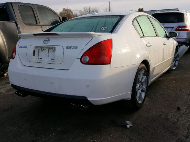 1N4BA41E58C803913 - 2008 NISSAN MAXIMA SE WHITE photo 4