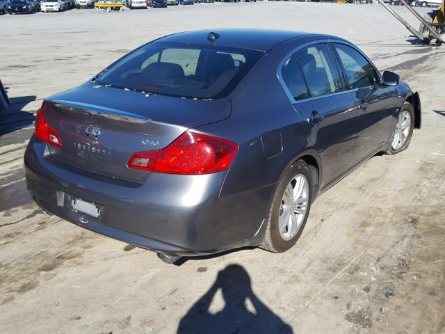 JN1CV6AP1FM580909 - 2015 INFINITI Q40 GRAY photo 4