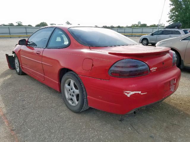 1G2WP12K8YF159288 - 2000 PONTIAC GRAND PRIX RED photo 3