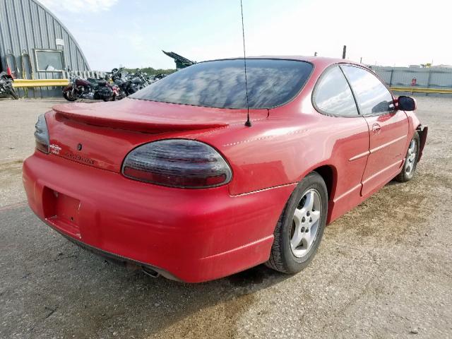 1G2WP12K8YF159288 - 2000 PONTIAC GRAND PRIX RED photo 4
