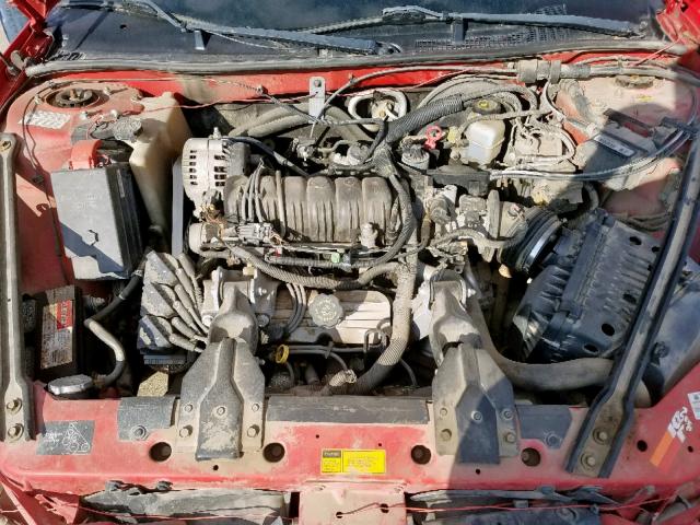 1G2WP12K8YF159288 - 2000 PONTIAC GRAND PRIX RED photo 7