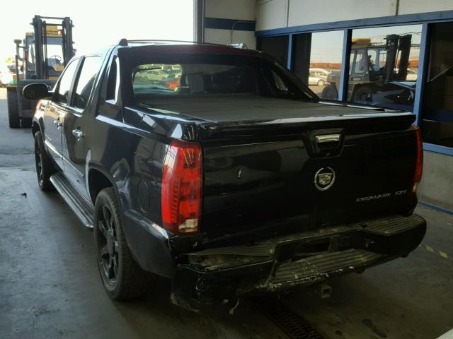 3GYFK62848G142539 - 2008 CADILLAC ESCALADE E BLACK photo 3