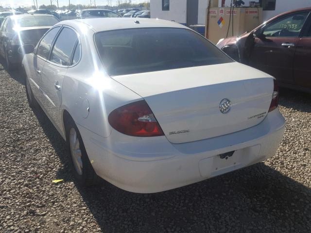 2G4WD532451264550 - 2005 BUICK LACROSSE C WHITE photo 3