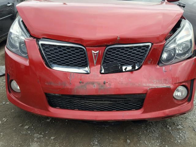 5Y2SR67029Z454587 - 2009 PONTIAC VIBE GT RED photo 7