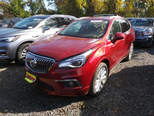 LRBFX3SX9JD004431 - 2018 BUICK ENVISION P RED photo 2