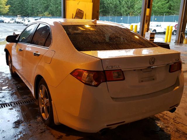 JH4CU2F60CC007069 - 2012 ACURA TSX TECH WHITE photo 3