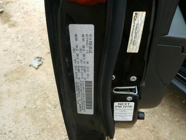 1C4NJCBA2GD743434 - 2016 JEEP COMPASS SP შავი ფოტო 10