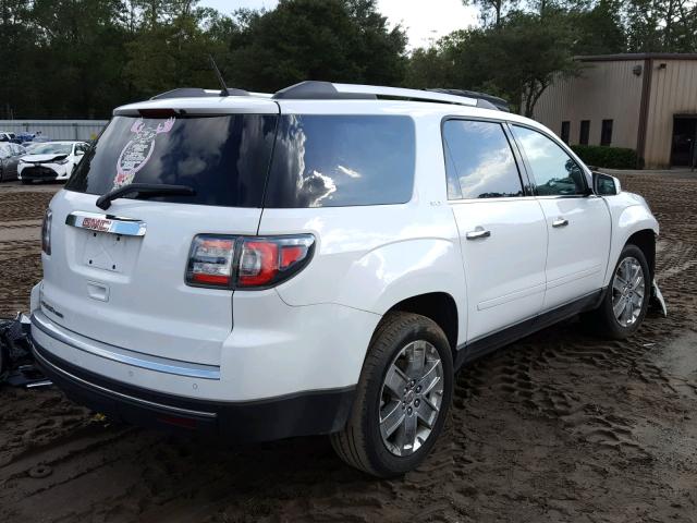 1GKKRSKD1HJ224382 - 2017 GMC ACADIA LIM WHITE photo 4