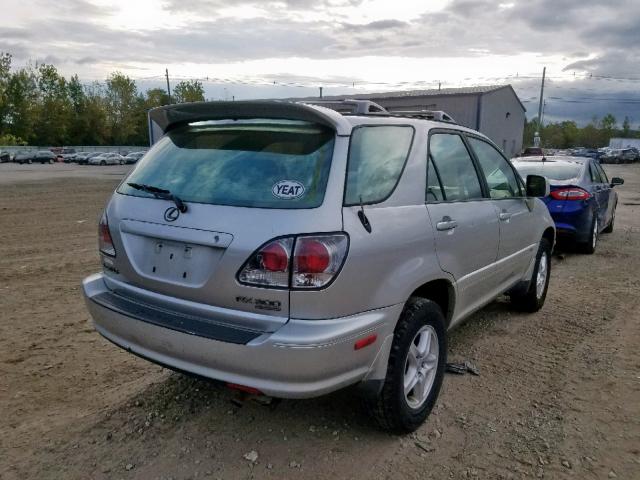 JTJHF10U210209510 - 2001 LEXUS RX 300 SILVER photo 4