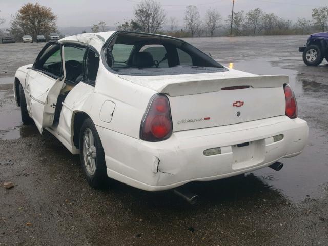 2G1WX12K149425225 - 2004 CHEVROLET MONTE CARL WHITE photo 3