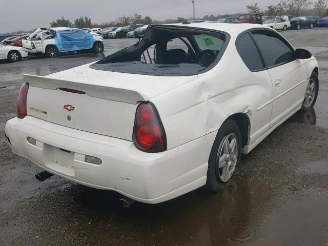 2G1WX12K149425225 - 2004 CHEVROLET MONTE CARL WHITE photo 4