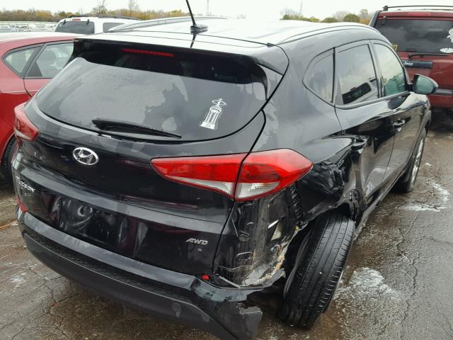 KM8J3CA42GU192261 - 2016 HYUNDAI TUCSON LIM BLACK photo 4