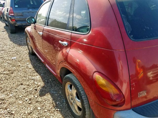 3C8FY4BB31T665695 - 2001 CHRYSLER PT CRUISER RED photo 9