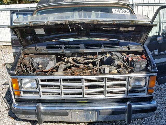 2B6HB23Y9JK172364 - 1988 DODGE VAN SILVER photo 7