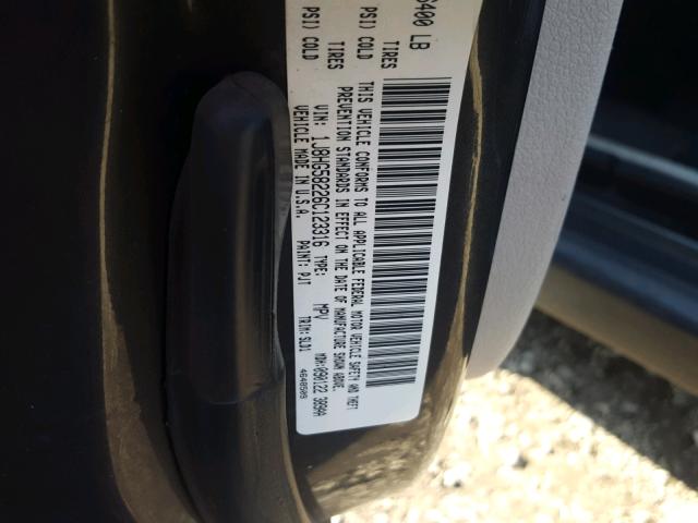 1J8HG58226C123316 - 2006 JEEP COMMANDER GRAY photo 10