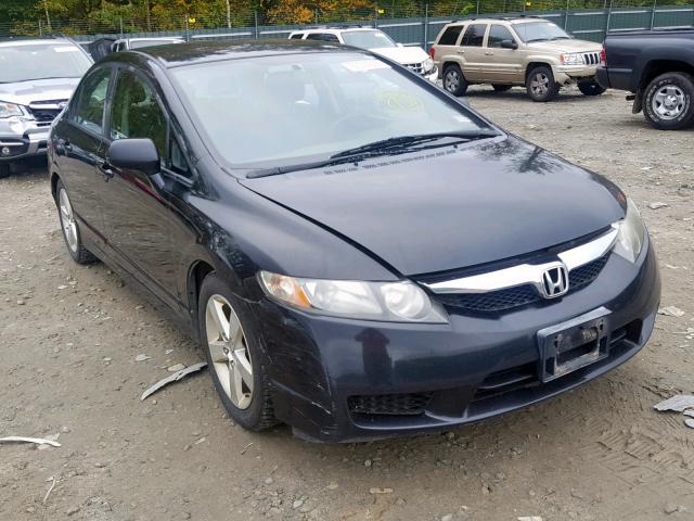 19XFA15639E022430 - 2009 HONDA CIVIC LX-S BLACK photo 1