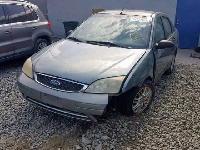 1FAHP34N96W153767 - 2006 FORD FOCUS ZX4 GREEN photo 2