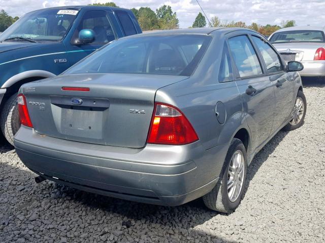 1FAHP34N96W153767 - 2006 FORD FOCUS ZX4 GREEN photo 4