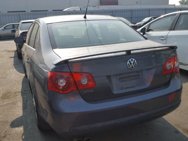 3VWEF71K67M201886 - 2007 VOLKSWAGEN JETTA WOLF GRAY photo 3