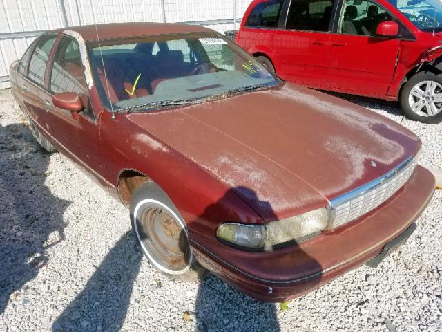 1G1BL53E7NW152567 - 1992 CHEVROLET CAPRICE MAROON photo 1