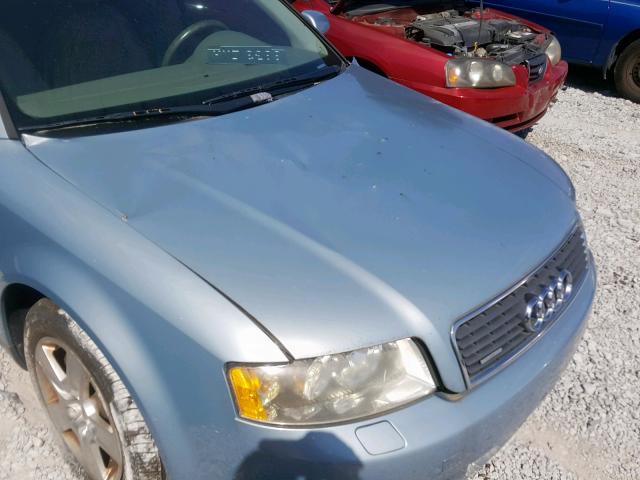 WAULT68E02A124366 - 2002 AUDI A4 3.0 QUA BLUE photo 9