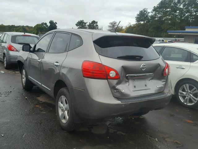 JN8AS5MTXDW026614 - 2013 NISSAN ROGUE S SILVER photo 3