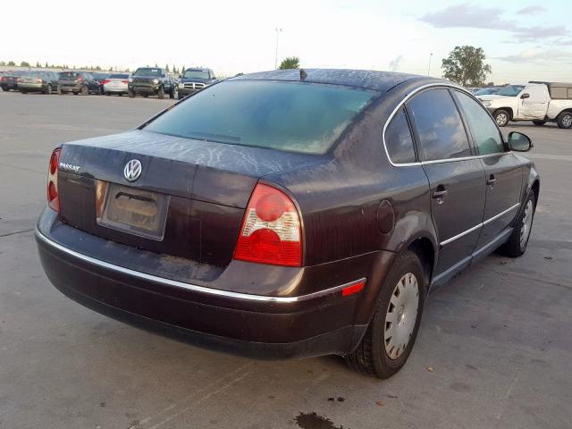 WVWMD63B84E213146 - 2004 VOLKSWAGEN PASSAT GL BROWN photo 4