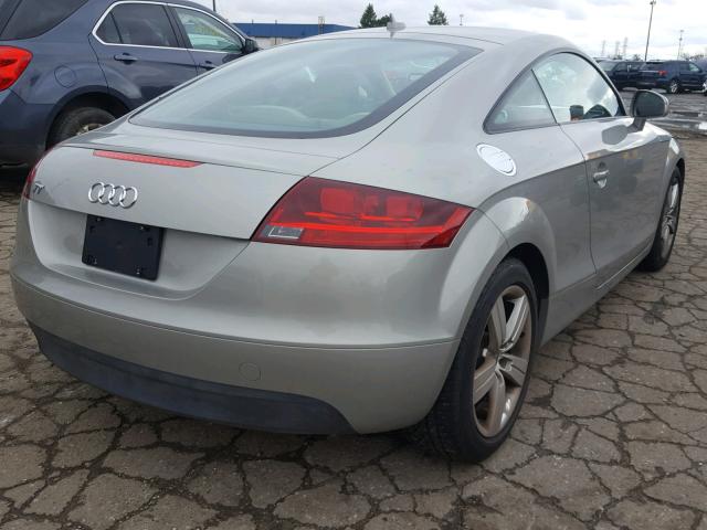 TRUAF38J481028705 - 2008 AUDI TT 2.0T SILVER photo 4