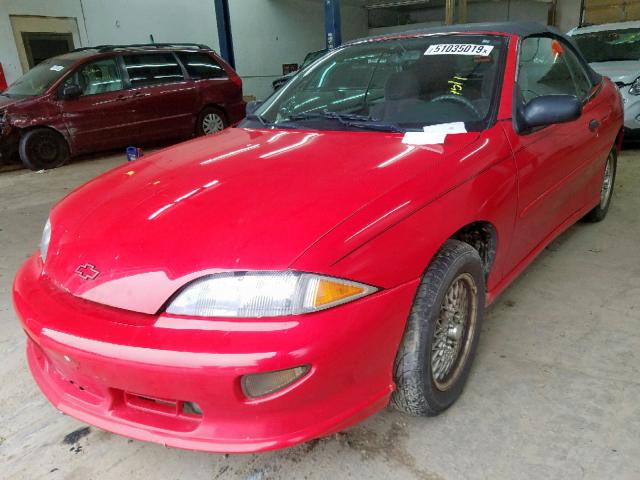 4G1JF32T1XB903940 - 1999 CHEVROLET CAVALIER Z RED photo 2