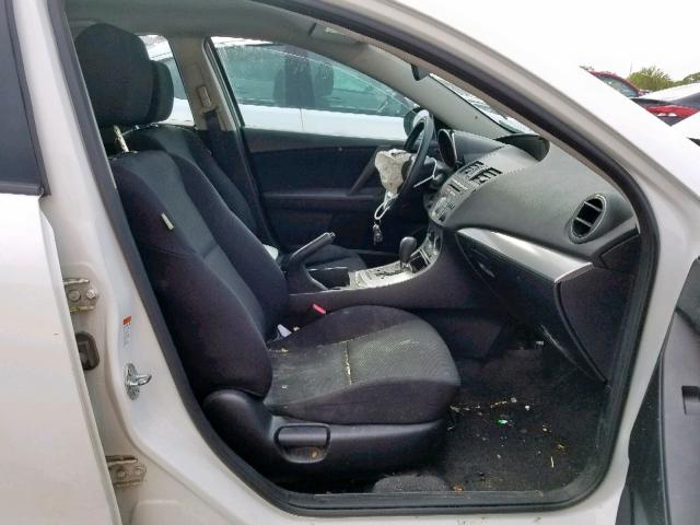 JM1BL1VF4B1450346 - 2011 MAZDA 3 I WHITE photo 5