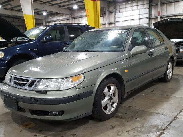 YS3EF48E9X3037710 - 1999 SAAB 9-5 SE GREEN photo 2