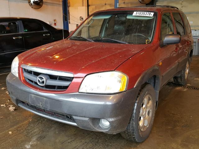 4F2CZ96163KM41289 - 2003 MAZDA TRIBUTE ES RED photo 2