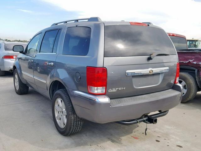 1A8HX58228F130364 - 2008 CHRYSLER ASPEN LIMI GRAY photo 3