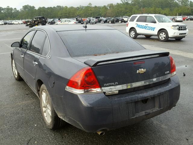 2G1WU583289210796 - 2008 CHEVROLET IMPALA LTZ BLUE photo 3