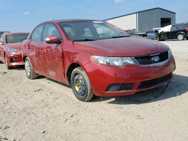 KNAFU4A23A5122763 - 2010 KIA FORTE EX BURGUNDY photo 1