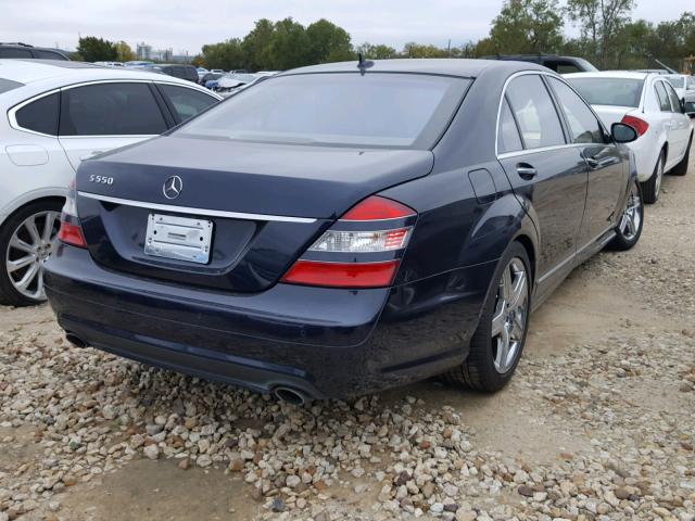 WDDNG71X08A185359 - 2008 MERCEDES-BENZ S 550 BLUE photo 4