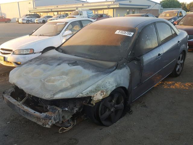 1YVHP80D765M51481 - 2006 MAZDA 6 S CHARCOAL photo 2