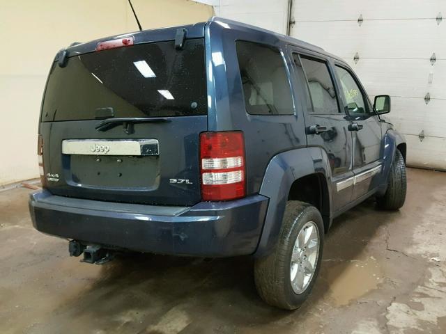 1J8GN58K18W100290 - 2008 JEEP LIBERTY LI BLUE photo 4