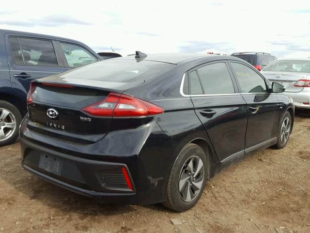 KMHC75LC5HU020935 - 2017 HYUNDAI IONIQ SEL BLACK photo 4