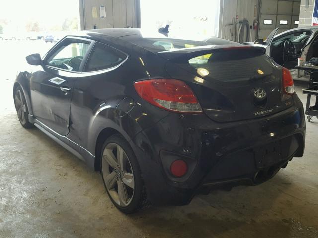 KMHTC6AE2DU169741 - 2013 HYUNDAI VELOSTER T BLACK photo 3