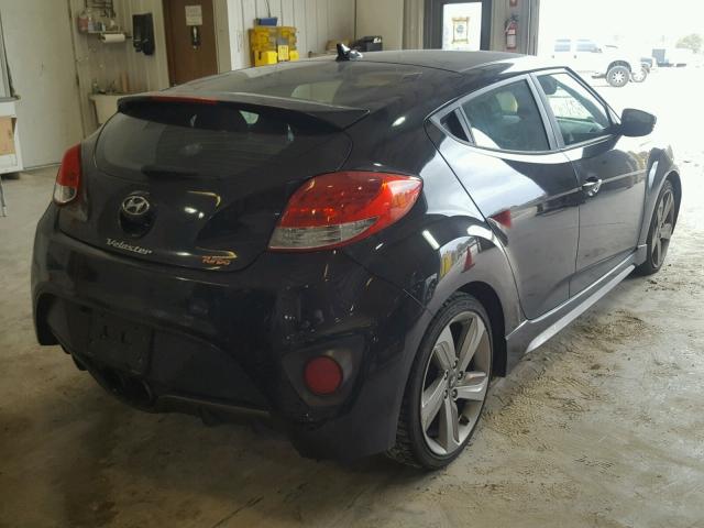 KMHTC6AE2DU169741 - 2013 HYUNDAI VELOSTER T BLACK photo 4