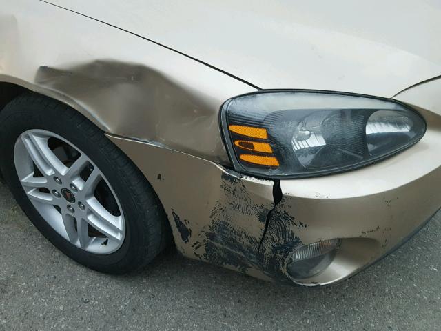 2G2WR524351333404 - 2005 PONTIAC GRAND PRIX ოქროსფერი ფოტო 9