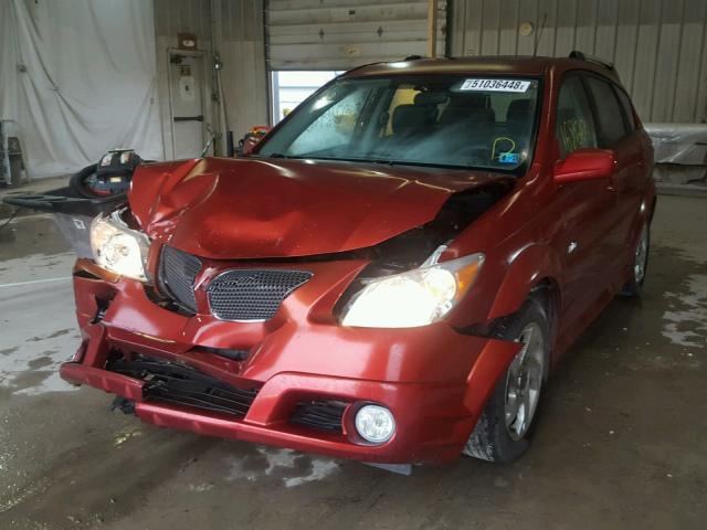 5Y2SL658X6Z452415 - 2006 PONTIAC VIBE RED photo 2