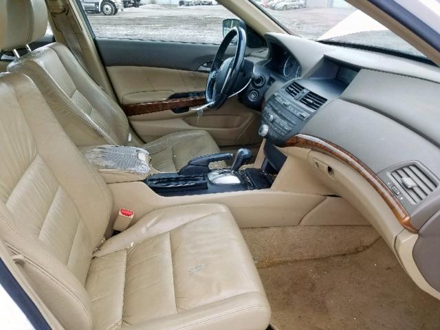 1HGCP26839A075480 - 2009 HONDA ACCORD EXL WHITE photo 5