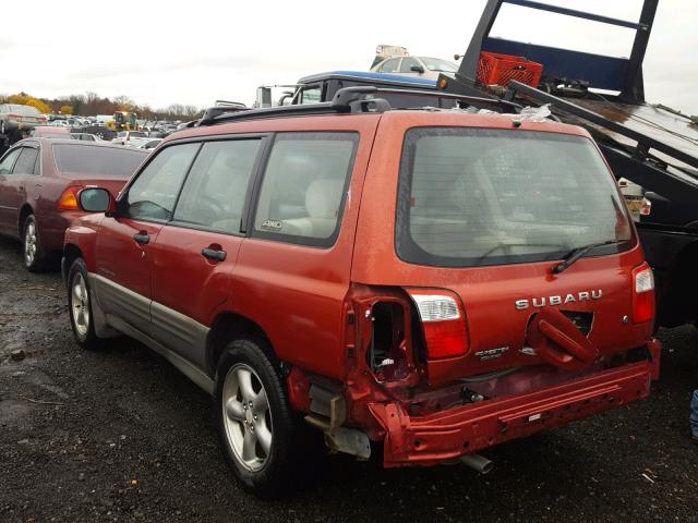 JF1SF65561H760165 - 2001 SUBARU FORESTER S MAROON photo 3
